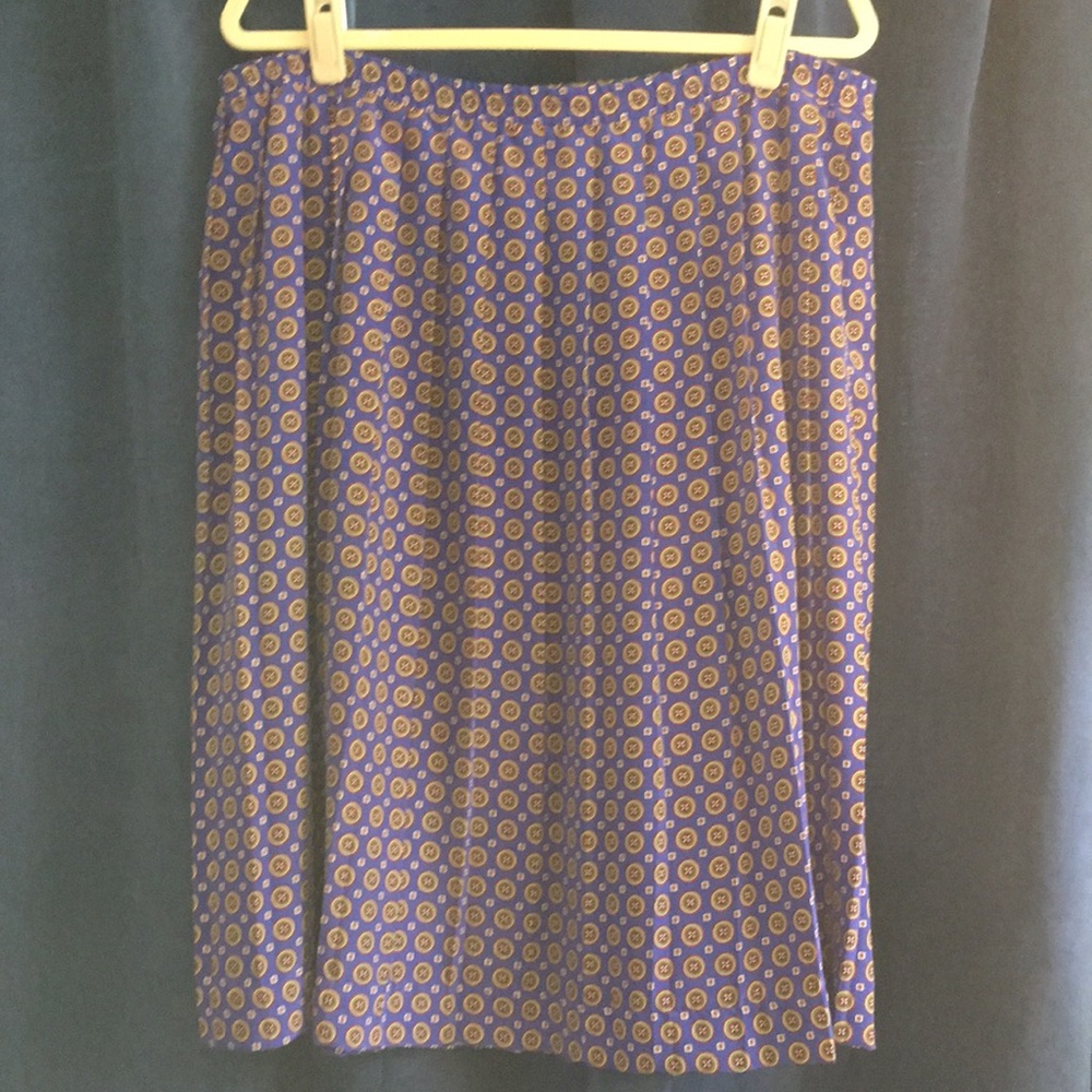 Vintage Pleated Medallion Skirt